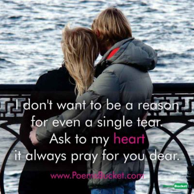 I Don't Want To Be A Reason - Love Quotes