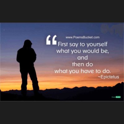 First Say To Yourself - Motivational Quotes