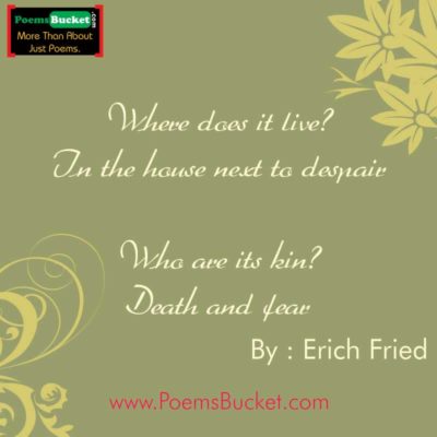 Where Does It Live By Erich - Love Poems