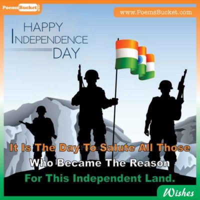 2. Top 7 Happy Independence Day Wishes For India