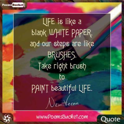 Life Is Like A Blank White Paper And Steps
