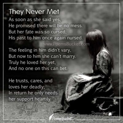 They Never Met - Sad Love Poem