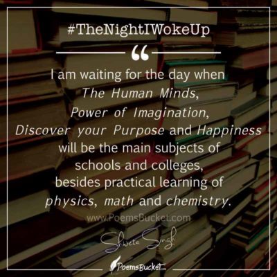 2 Motivational Thoughts By Shweta Singh In "The Night I Woke Up"