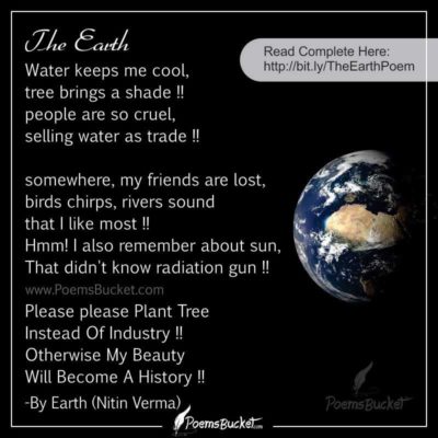 The Earth - Poem For 22 April Earth Day