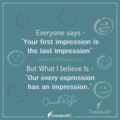 Our Every Expression Has An Impression - Thought