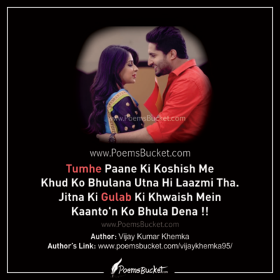 Tumhe Paane Ki Koshish Mein - Hindi Sad Love Shayari